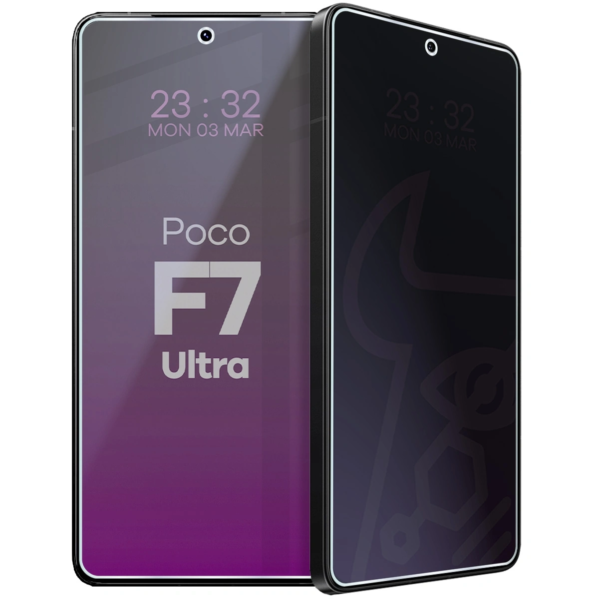 Szkło hybrydowe Bizon prywatyzujące Glass Mule Shadow do Xiaomi POCO F7 Ultra