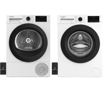 Zestaw Whirlpool pralka WAM87WBPL 8kg 1400obr/min + suszarka CWD86MWBSPL 58,6cm 8kg