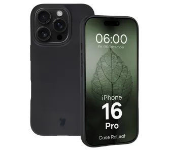 Etui Bizon ReLeaf do iPhone 16 Pro Czarny