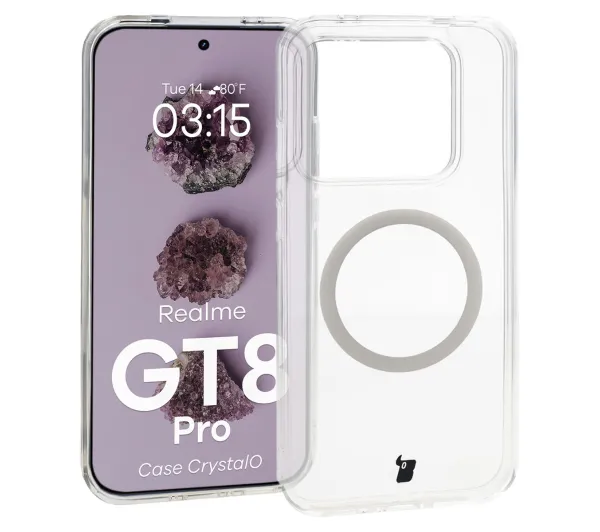 Bizon CrystalO do Realme GT 8 Pro Przezroczysty