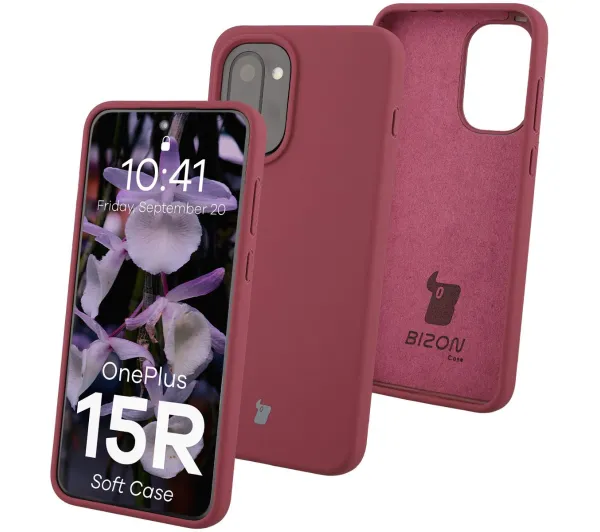 Bizon Soft do OnePlus 15R Śliwkowy
