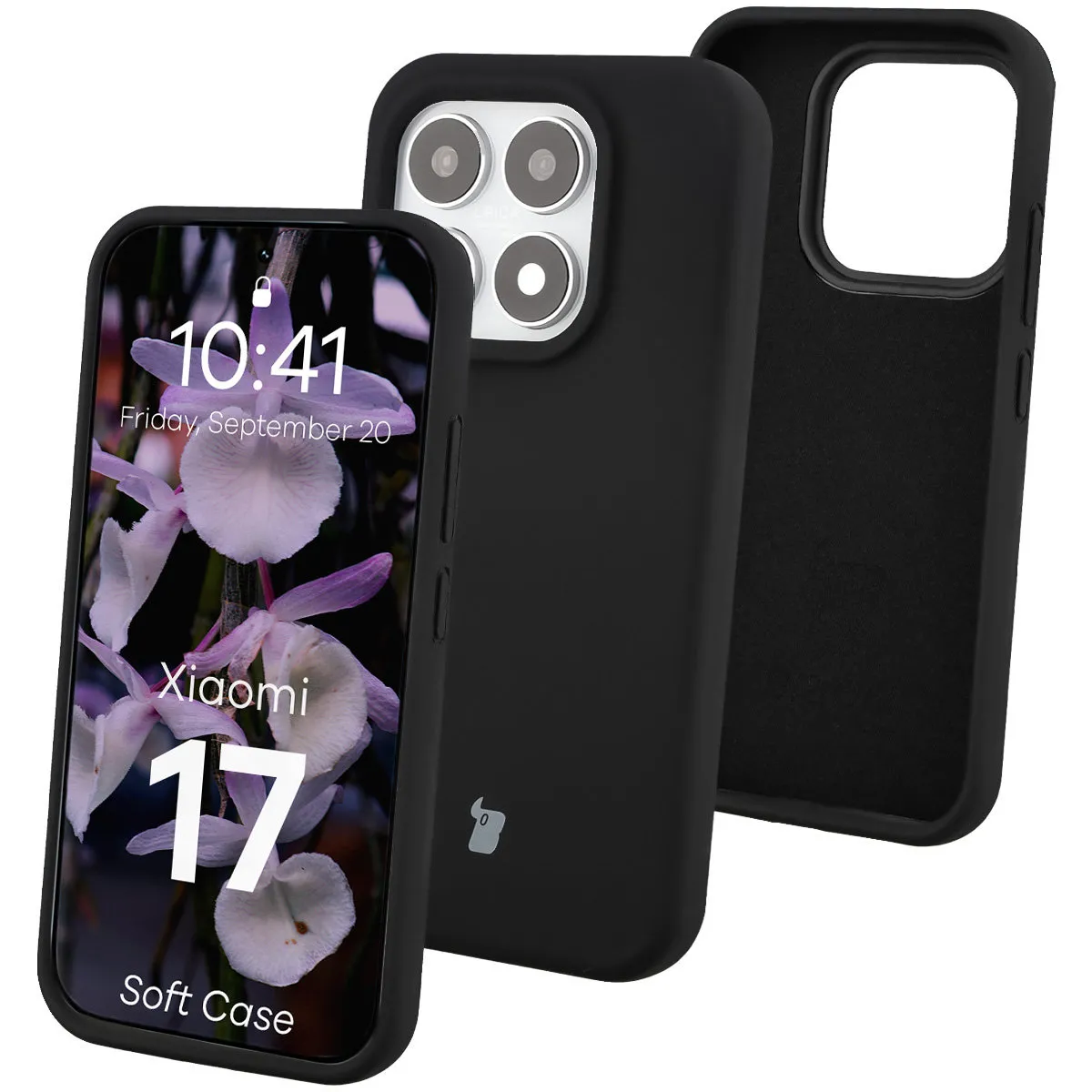 Etui Bizon Soft do Xiaomi 17 Czarny