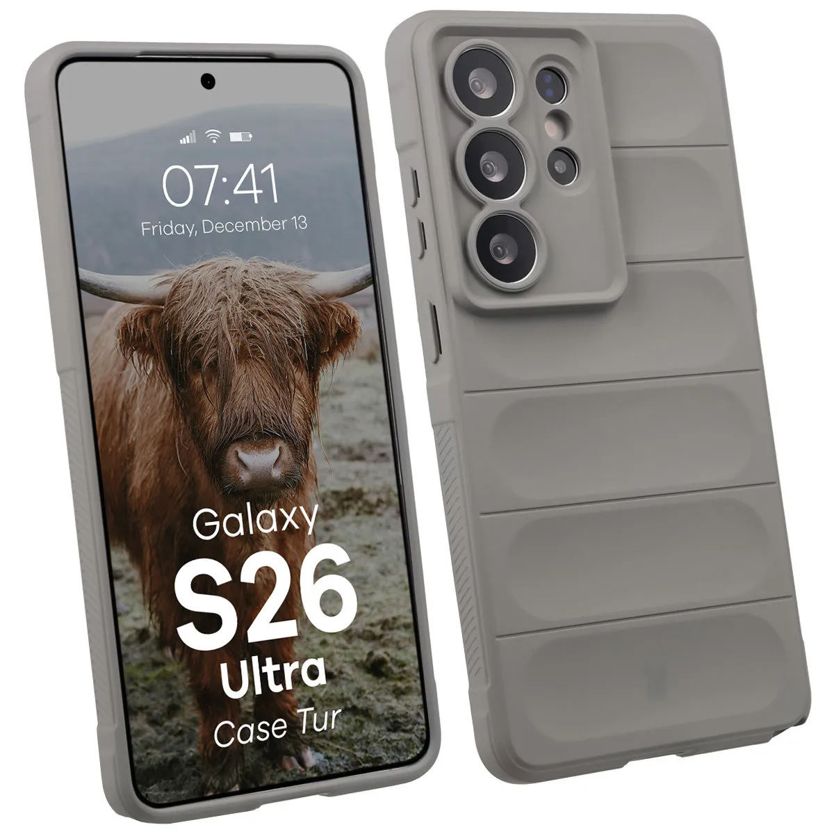 Etui Bizon Tur do Galaxy S26 Ultra Jasnoszary