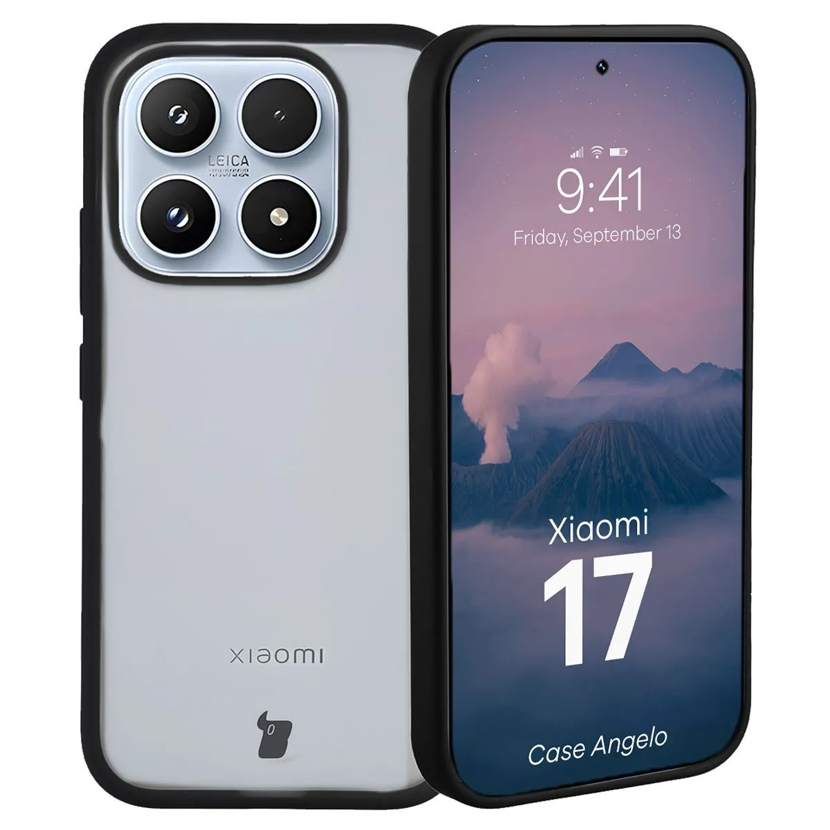 Etui Bizon Angelo do Xiaomi 17 Czarny