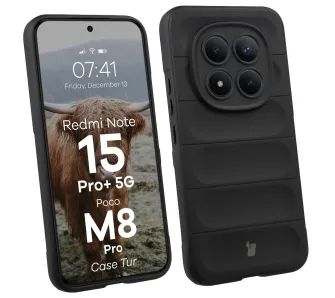 Etui Bizon Tur do Xiaomi Redmi Note 15 Pro Plus 5G / POCO M8 Pro 5G Czarny