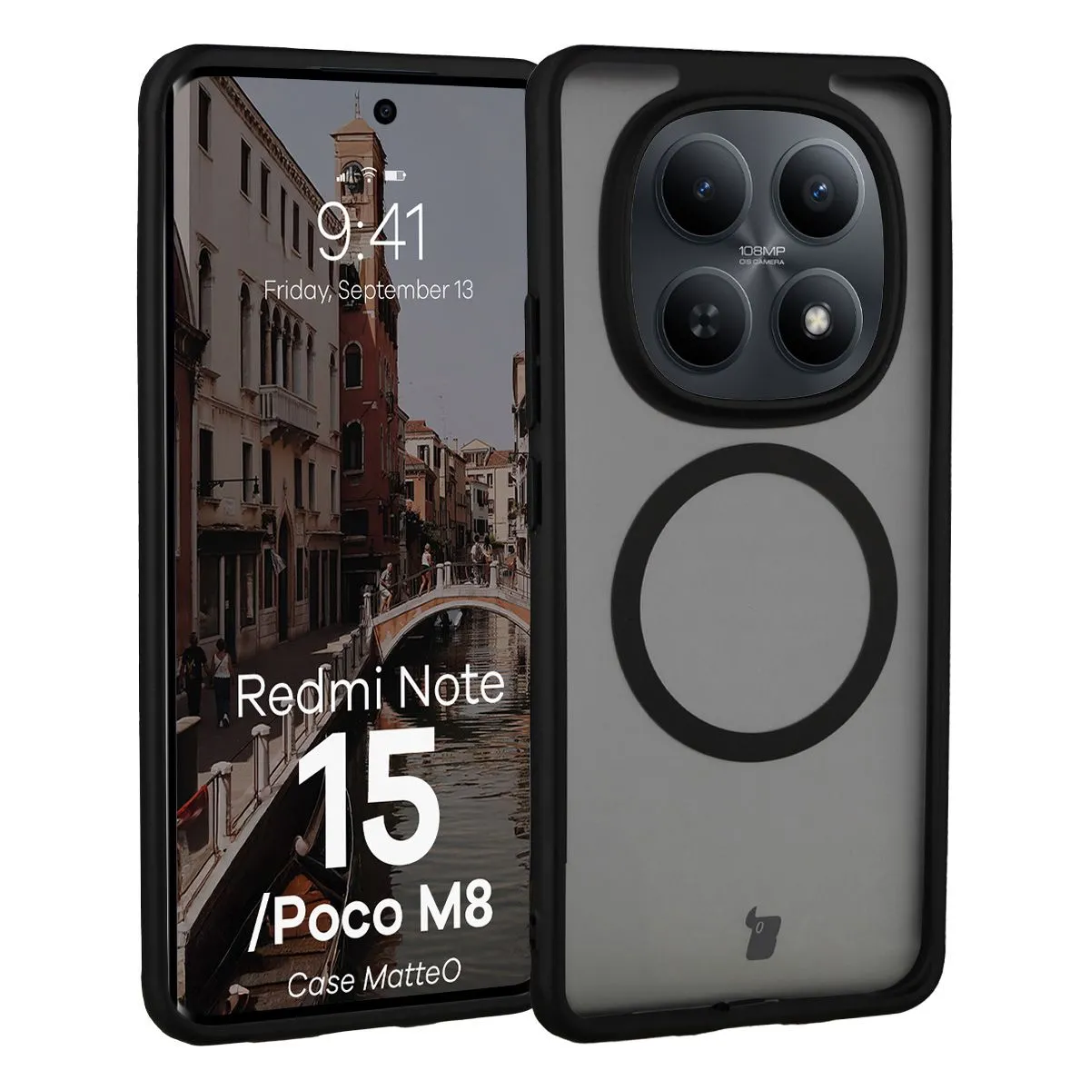 Etui Bizon MatteO do Xiaomi Redmi Note 15 / POCO M8 5G Czarny