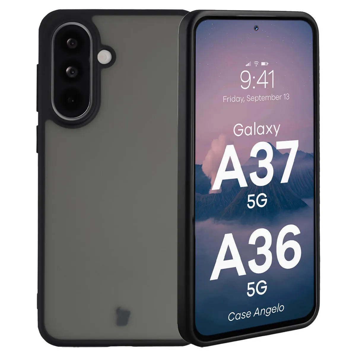 Etui Bizon Angelo do Galaxy A37 5G/A36 5G Czarny
