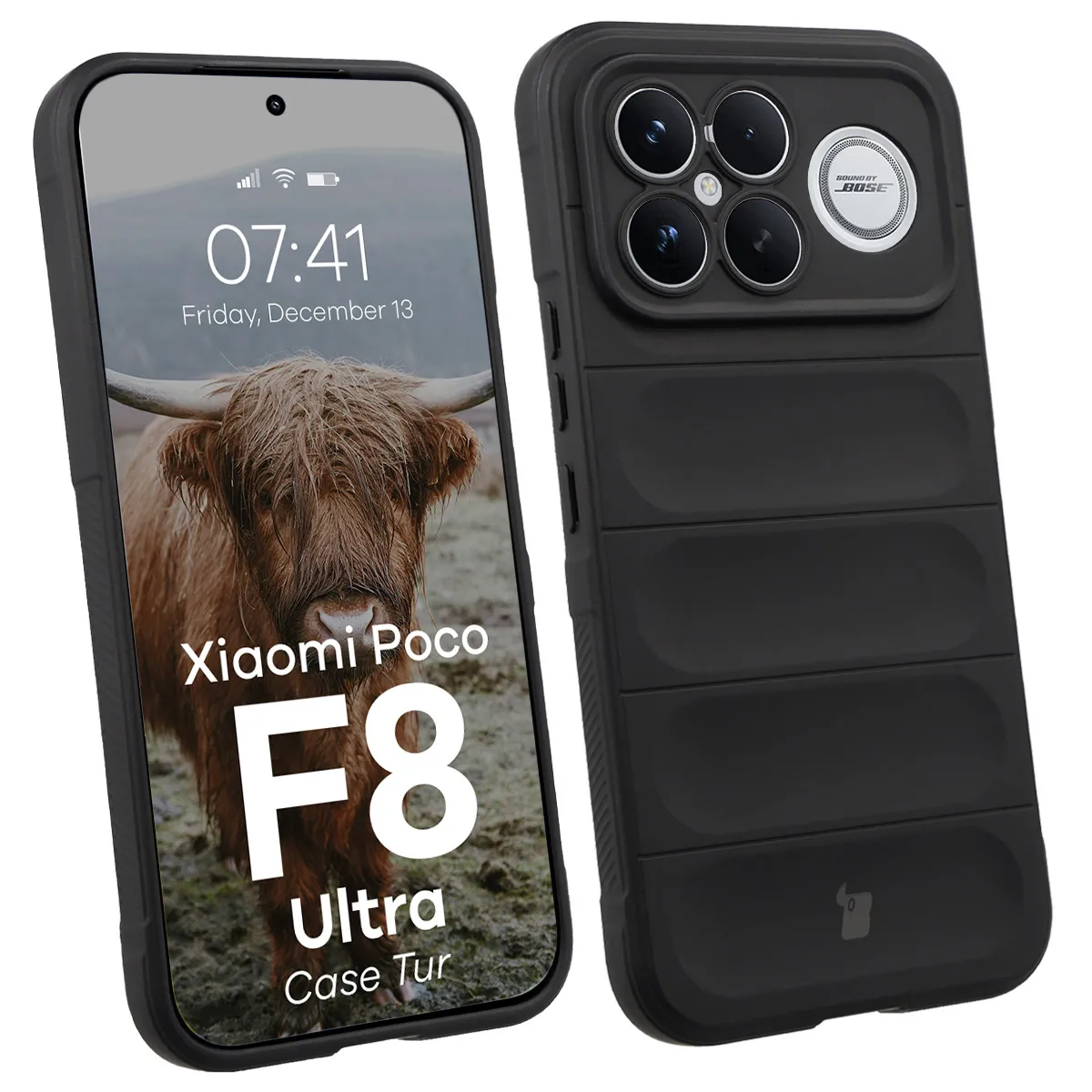 Etui Bizon Tur do Xiaomi POCO F8 Ultra Czarny