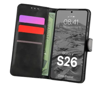Etui Bizon Pocket do Galaxy S26 Czarny