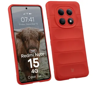 Etui Bizon Tur do Xiaomi Redmi Note 15 4G Czerwony
