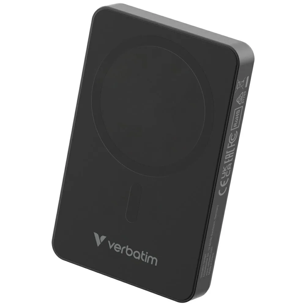 Powerbank Verbatim Charge n Go Essentials 32227 Magnetic Wireless 10000mAh 20W Czarny