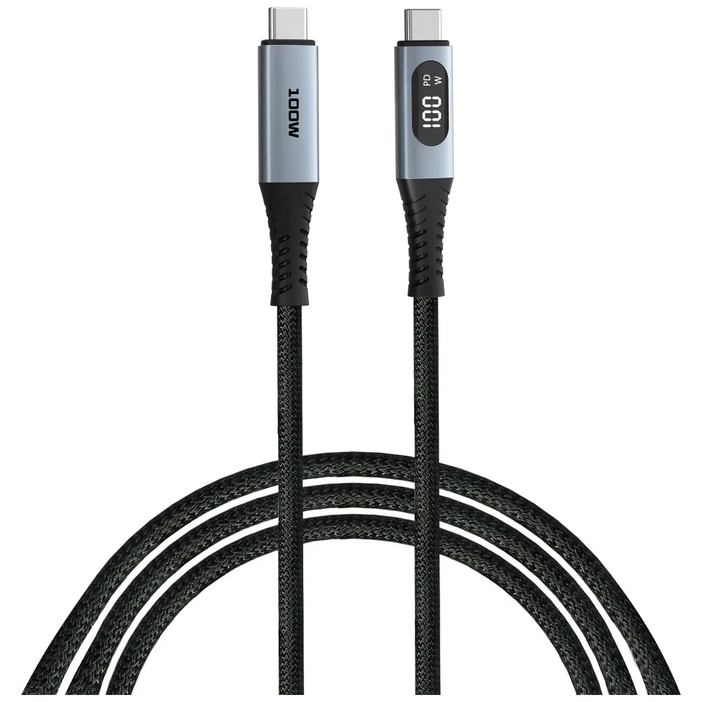 Kabel Verbatim 31848 Sync & Charge wyświetlacz USB-C do USB-C 100W 1,2m Czarny