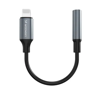 Adapter Wozinsky WALJ-01 Lightning do Jack 3,5mm Czarny