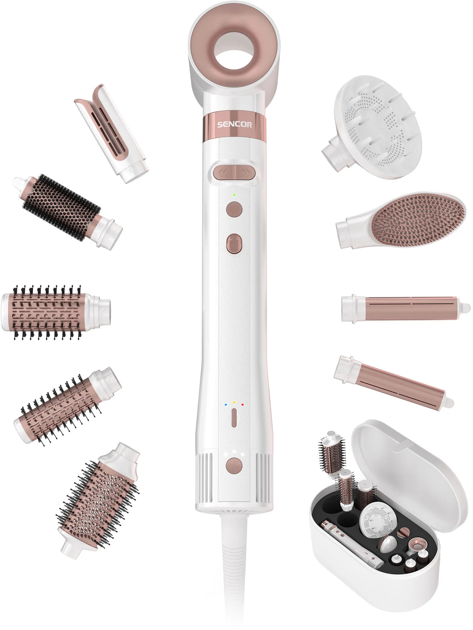 Suszarko-lokówka Sencor Artemiss SHS 9200RS 1500W Obrotowa Zimny nawiew 4 poziomy temperatury