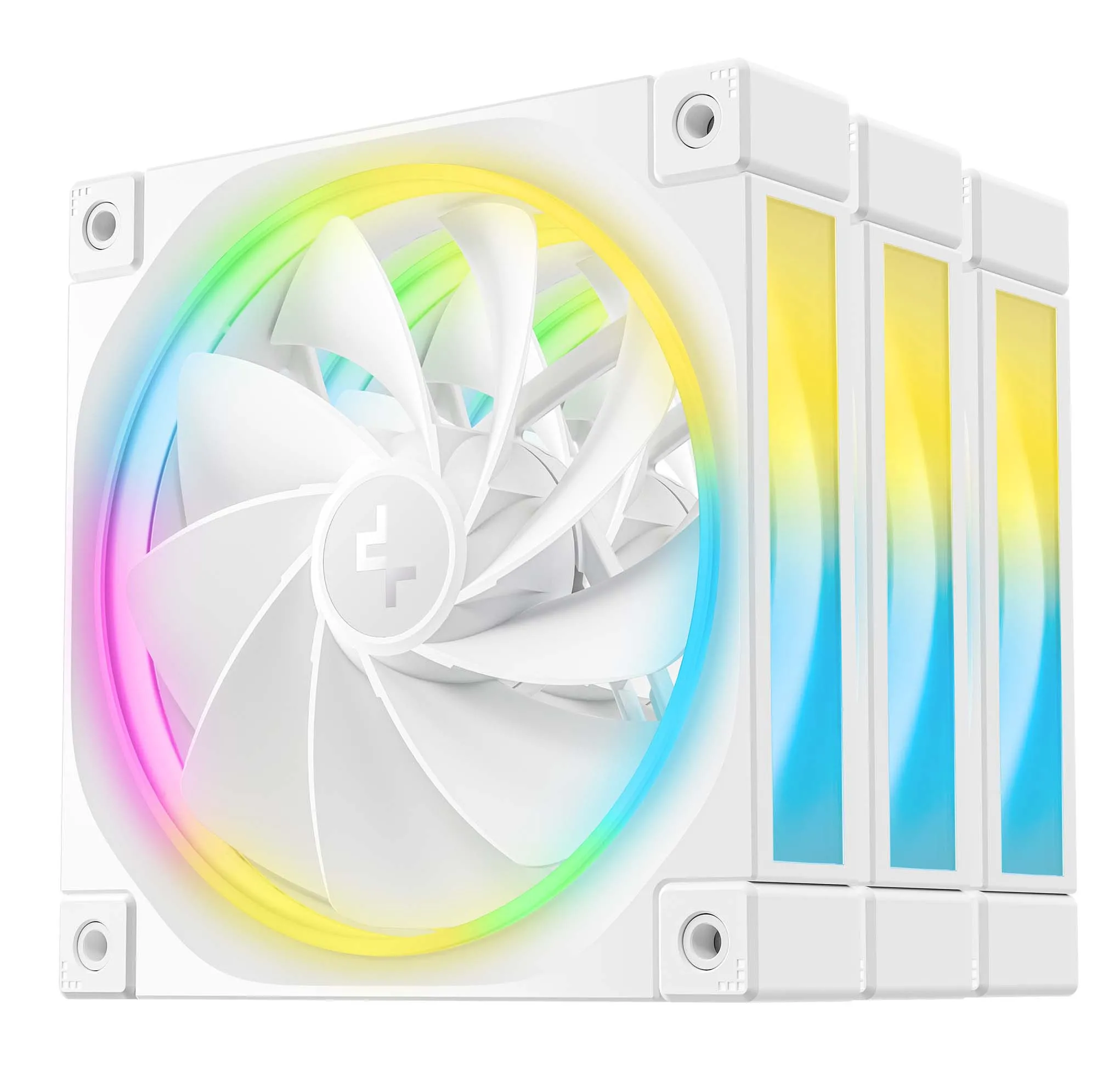 Zestaw wentylatorów DeepCool FL12R RGB 120mm 3szt. Biały