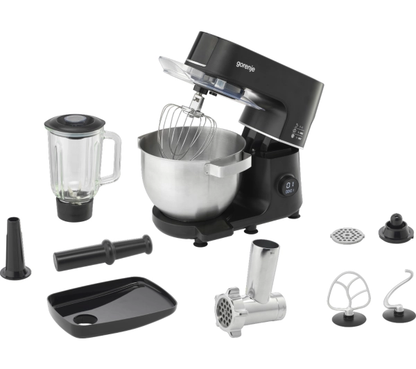 Roboty kuchenne - Gorenje MMC1000SCB 1000W Przystawka do mielenia Blender kielichowy