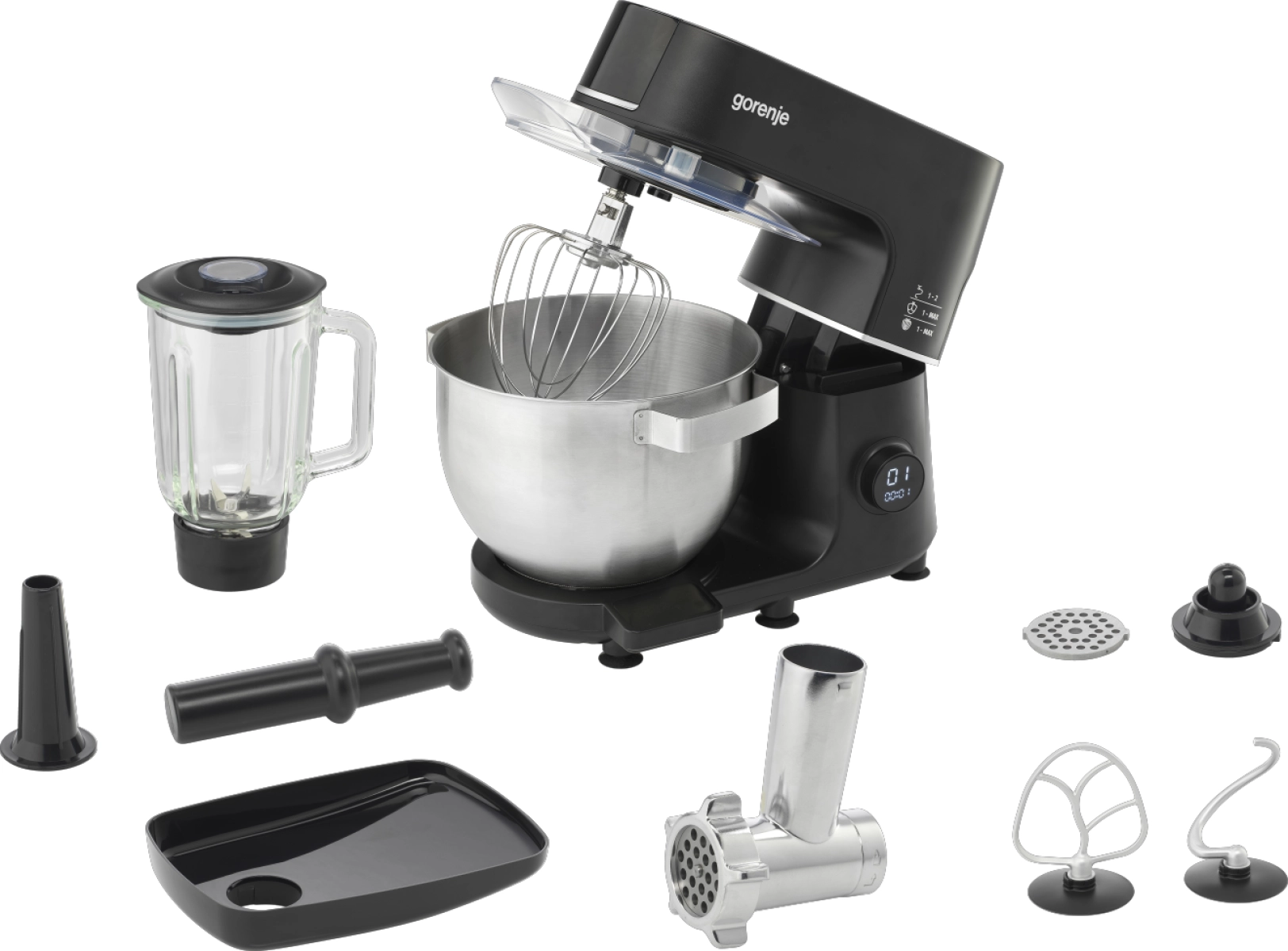 Robot planetarny Gorenje MMC1000SCB 1000W Przystawka do mielenia Blender kielichowy