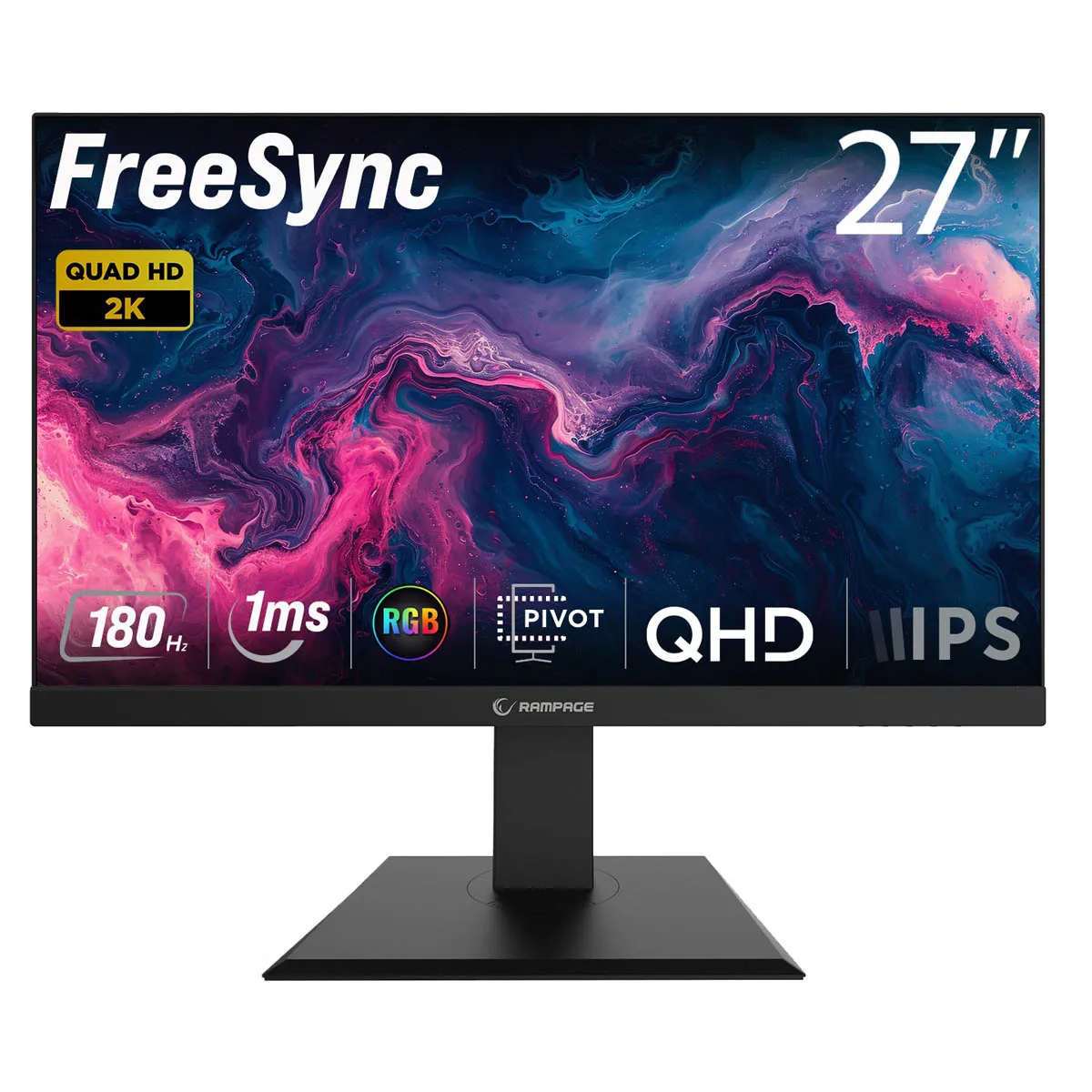 Monitor Rampage Miracle MC27RQ180 27'' 2K Fast IPS 180Hz 1ms Gamingowy