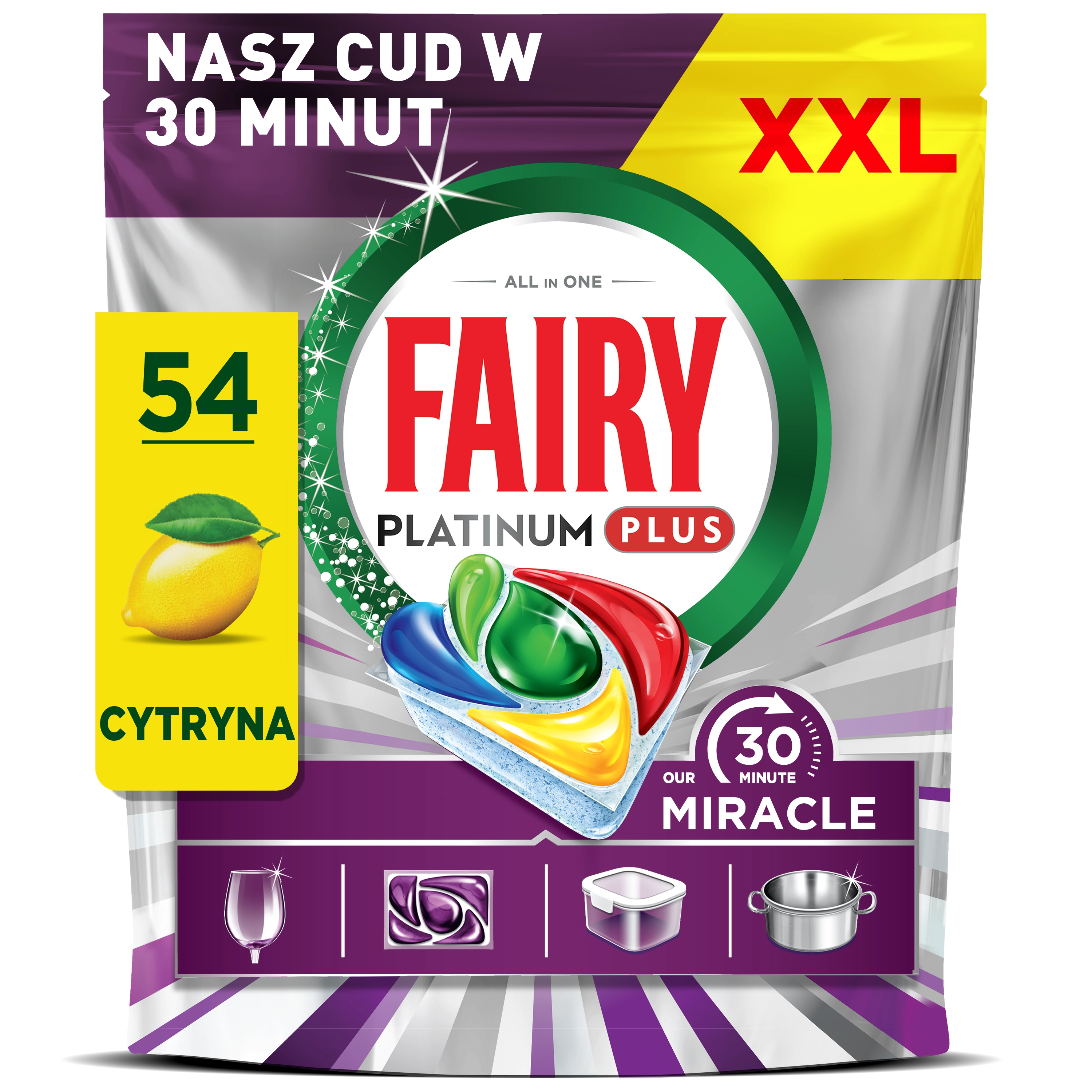 Kapsułki do zmywarki Fairy Platinum Plus 54szt