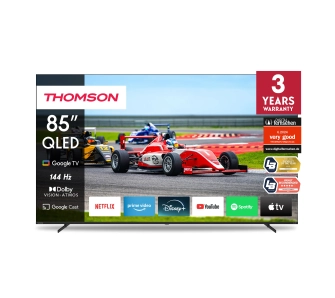 Telewizor Thomson 85QG7S14 85" QLED Pro 4K 144Hz Google TV Dolby Vision Dolby Atmos HDMI 2.1 DVB-T2