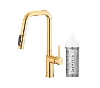 Bateria KFA Armatura Duero Pure Style Pull-Out 6623-314-39 Jasne złoto Stal szlachetna