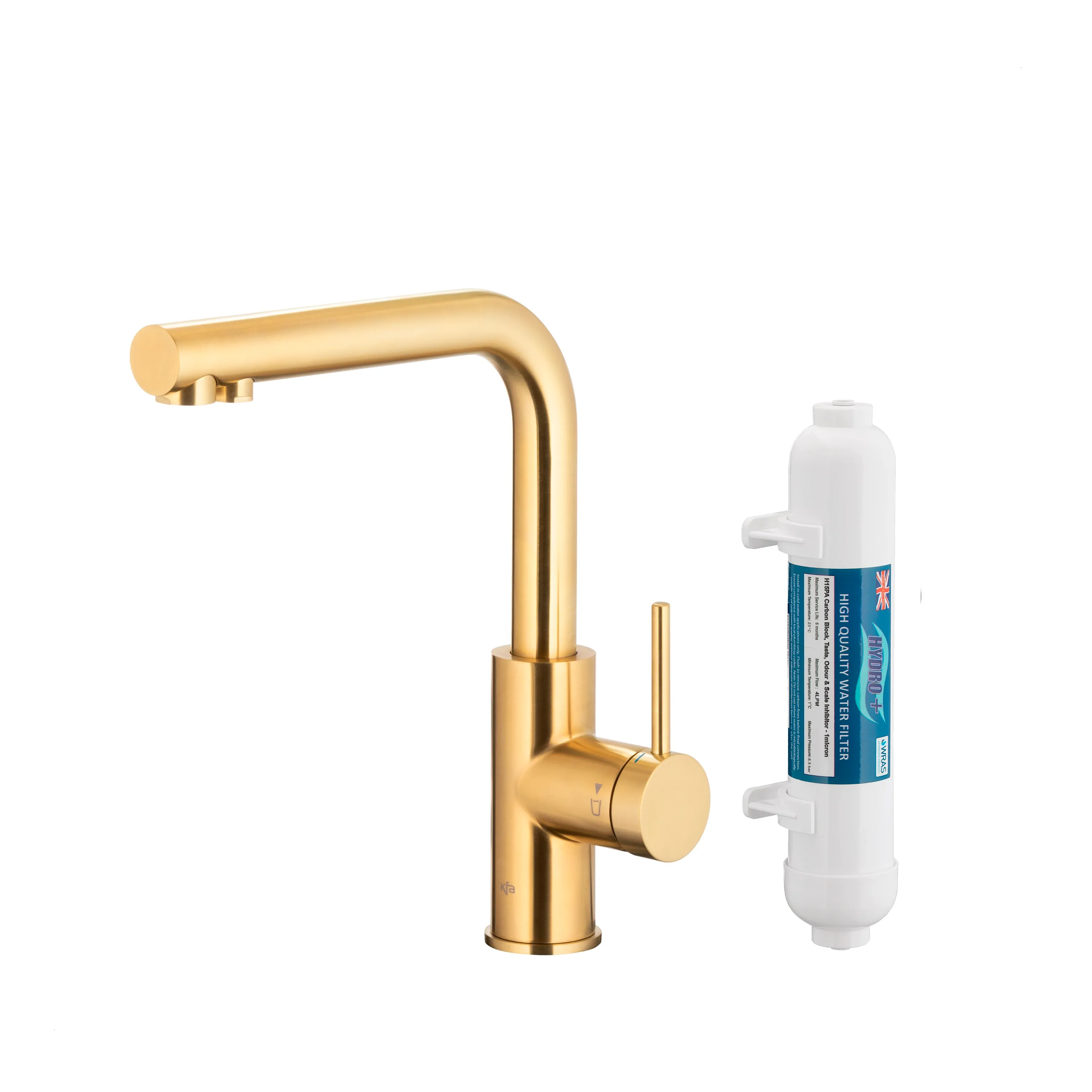 Bateria KFA Armatura Duero Pure Basic 6623-912-39 Jasne złoto Stal szlachetna