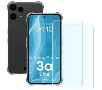 Szkło hartowane Bizon Case Clear Pack do Nothing Phone 3a Lite Przezroczysty