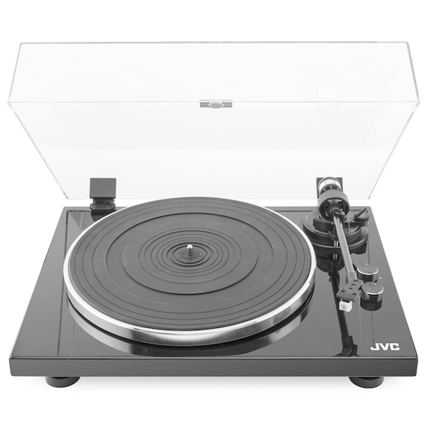 Gramofon JVC AL-E534B Manualny Napęd paskowy Przedwzmacniacz Bluetooth Czarny