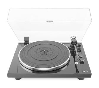 Gramofon JVC AL-E534B Manualny Napęd paskowy Przedwzmacniacz Bluetooth Czarny