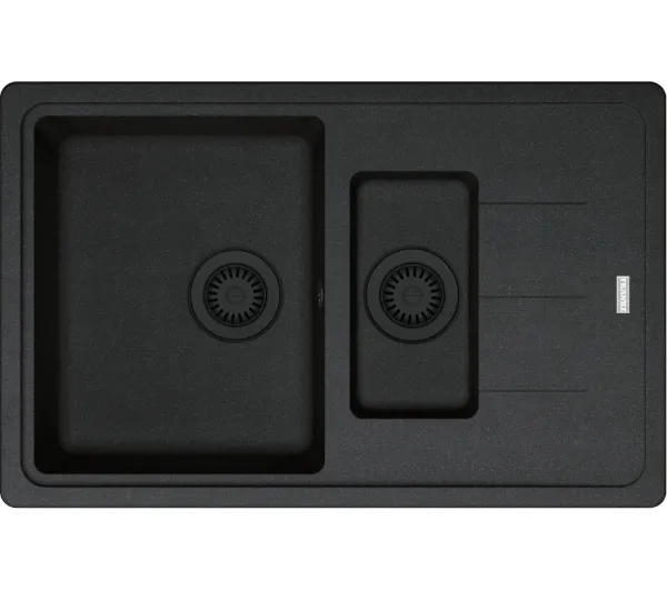 Zlewozmywaki kuchenne - Franke Basis BFG 651-78 Granitowy Czarny mat
