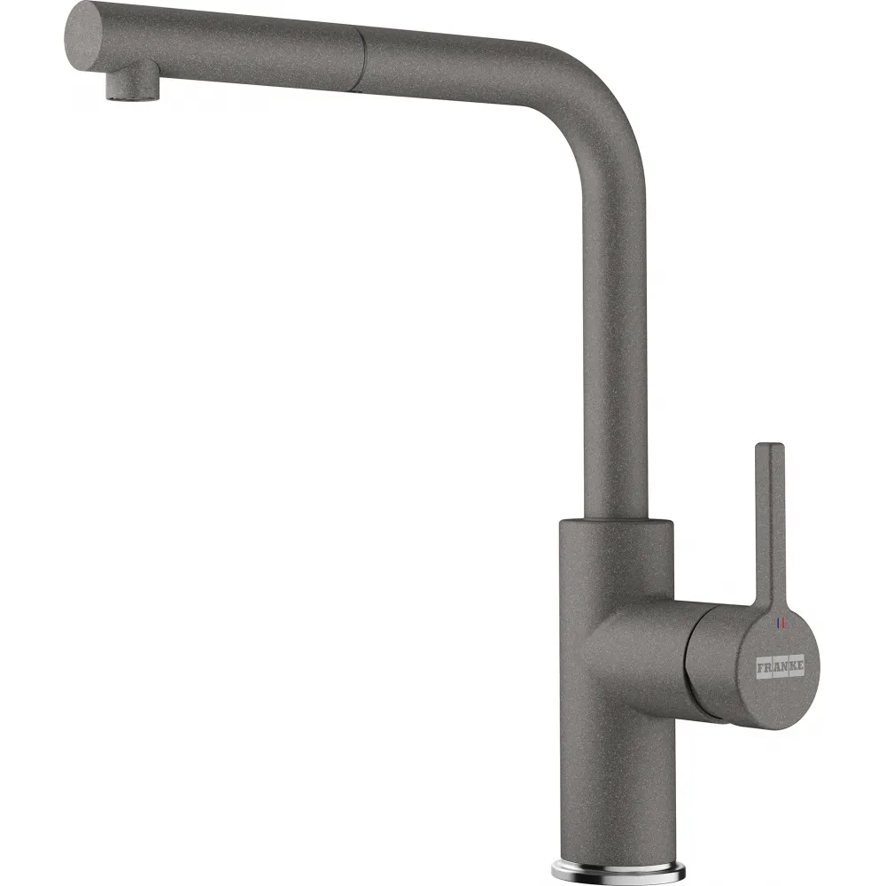 Bateria Franke Urban 2.0 L pull-out Kamienny szary Mosiądz