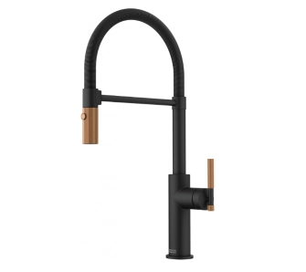 Bateria Franke Maris Stripes semi-pro Czarny mat/miedziany Mosiądz