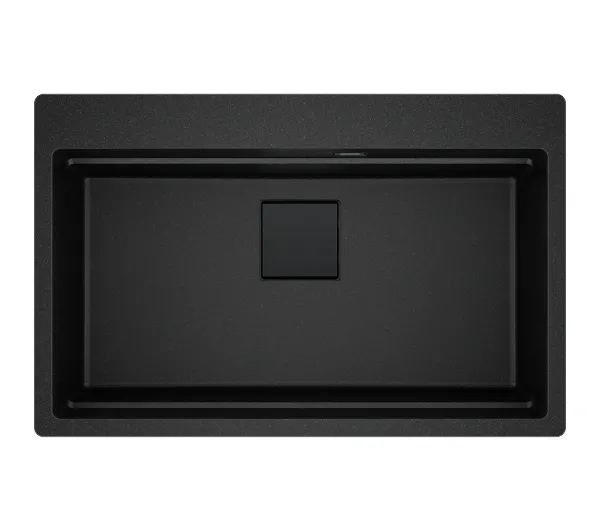 Zlewozmywaki kuchenne - Franke Kanon KNG PRO 610-73 FTL Granitowy Onyx