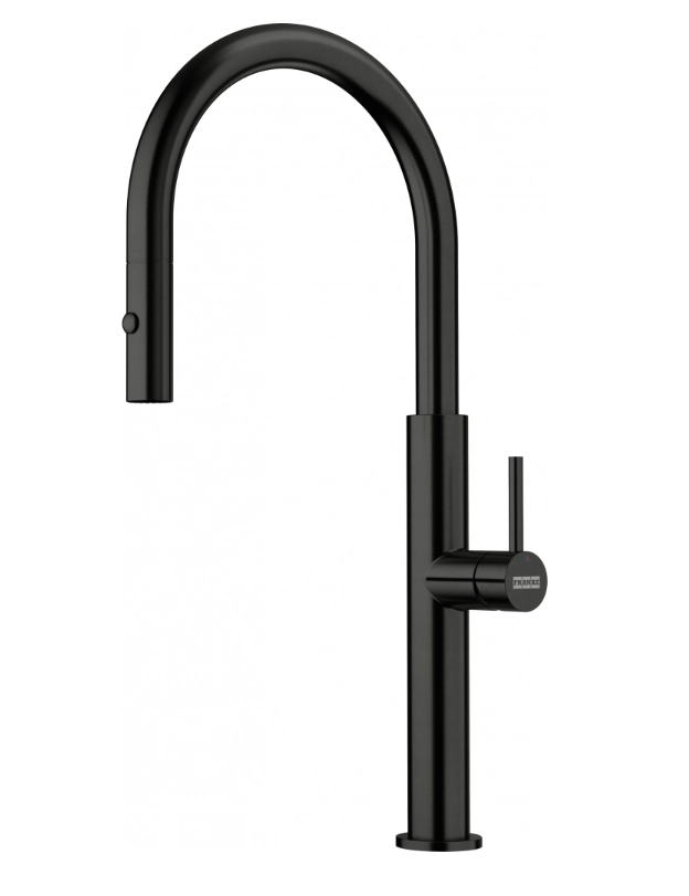 Bateria Franke Pescara J pull-out spray Czarny Stal szlachetna