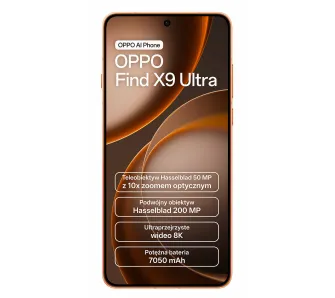 Smartfon OPPO Find X9 Ultra 12/512GB 6,82" 144Hz 200Mpix Pomarańczowy