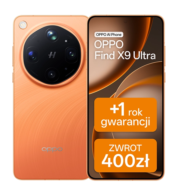 Smartfon OPPO Find X9 Ultra 12/512GB 6,82" 144Hz 200Mpix Pomarańczowy