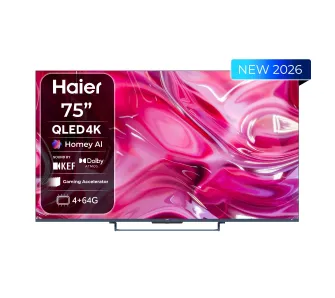 Telewizor Haier H75S90GUX 75" QLED 4K 144 Hz GoogleTV Funkcje AI Dolby Vision Dolby Atmos HDMI 2.1 DVB-T2