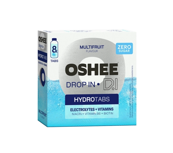 OSHEE Drop in Elektrolity + Witaminy Multifruit 8szt.