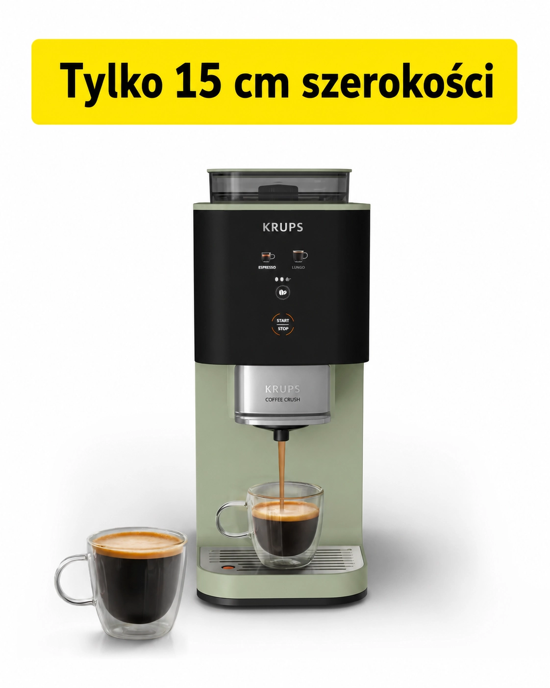 Ekspres Krups Coffee Crush SA401L Szerokość 15cm