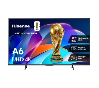Telewizor Hisense 43A6S 43" LED 4K Smart TV Funkcje AI Dolby Vision HDMI 2.1 DVB-T2