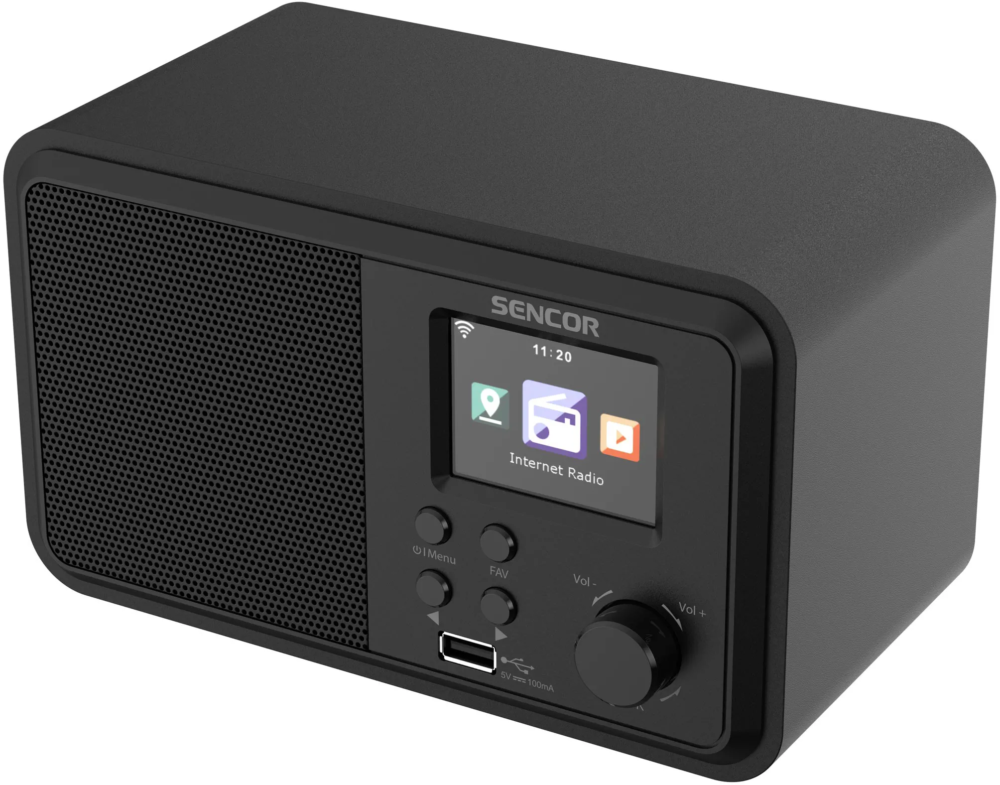 Radioodbiornik Sencor SIR 5100WDB Radio FM DAB+ Internetowe Bluetooth Czarny
