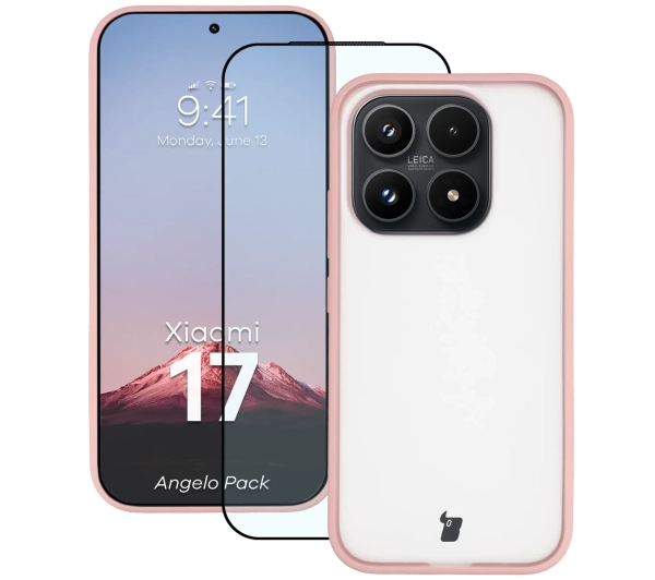 Bizon Angelo Pack do Xiaomi 17 Jasnoróżowy