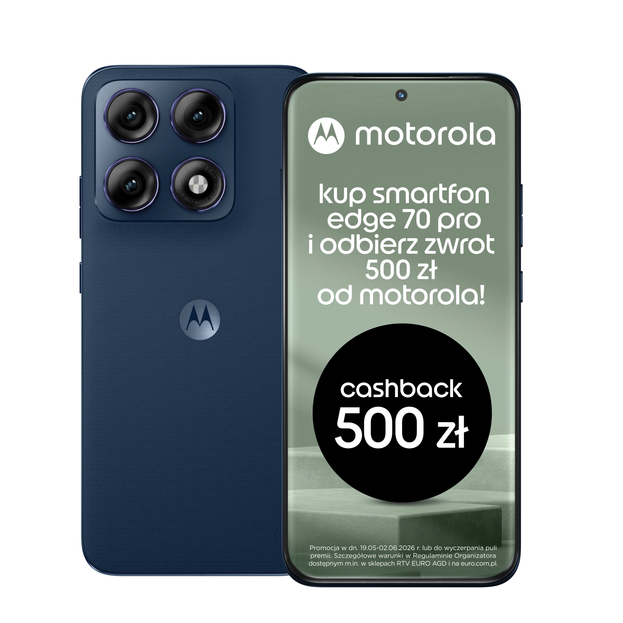 Smartfon Motorola edge 70 pro 8/256GB 6,8" 144Hz 50Mpix Niebieski