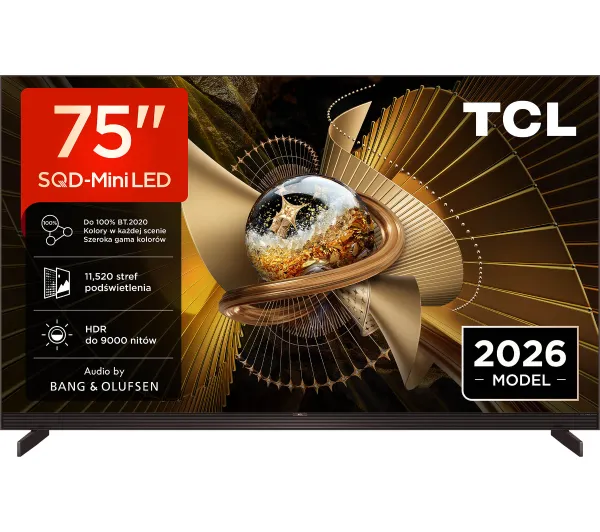 TCL 75X11L 75" SQD-Mini LED 4K 144Hz Google TV Dolby Vision Dolby Atmos DTS-X Bang & Olufsen HDMI 2.1 DVB-T2