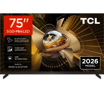 Telewizor TCL 75X11L 75" SQD-Mini LED 4K 144Hz Google TV Dolby Vision Dolby Atmos DTS-X Bang & Olufsen HDMI 2.1 DVB-T2