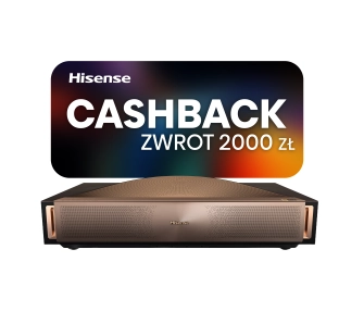 Projektor do kina domowego Hisense 100L9Q 4K UHD Laser Wi-Fi Bluetooth AirPlay VIDAA OS z ekranem 100"