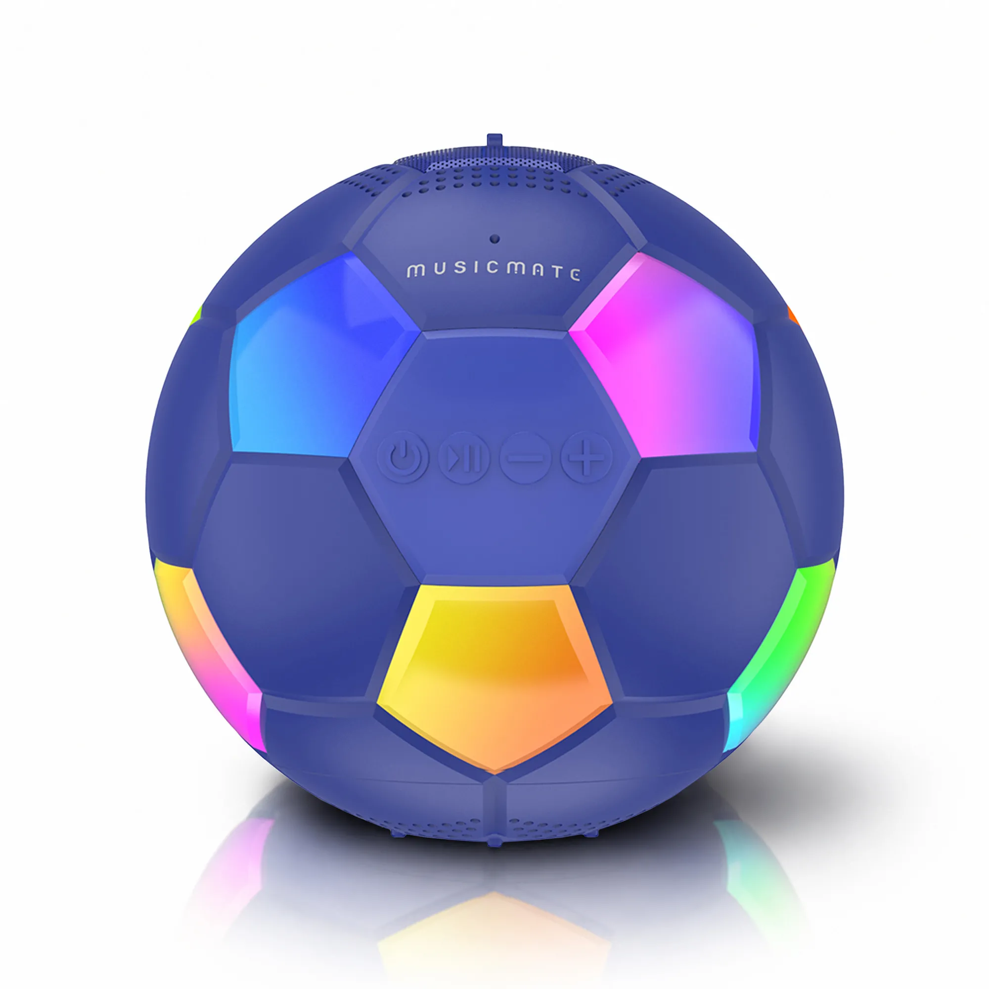 Głośnik Bluetooth Musicmate MM-SB40-N FootballWave LED 5W Niebieski