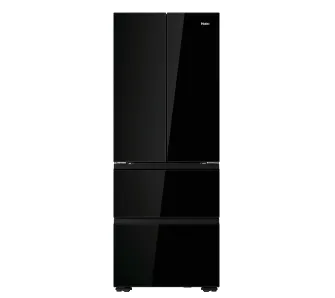 Lodówka Haier SBS HFKR5718DNGB Cube No Frost 185cm do obudowy Szuflada z kontrolą wilgotności Zdalne sterowanie Czarne szkło