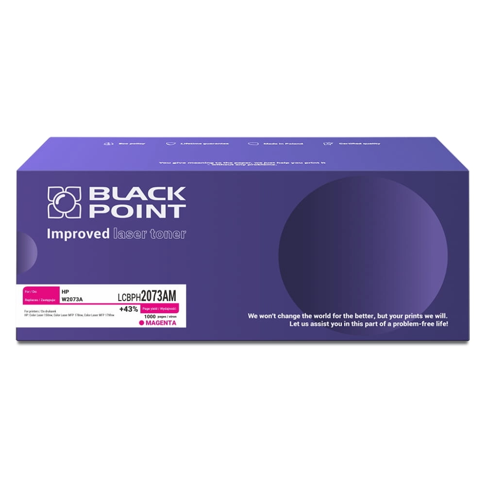 Toner Black Point LCBPH2073AM (zamiennik W2073A) Purpurowy