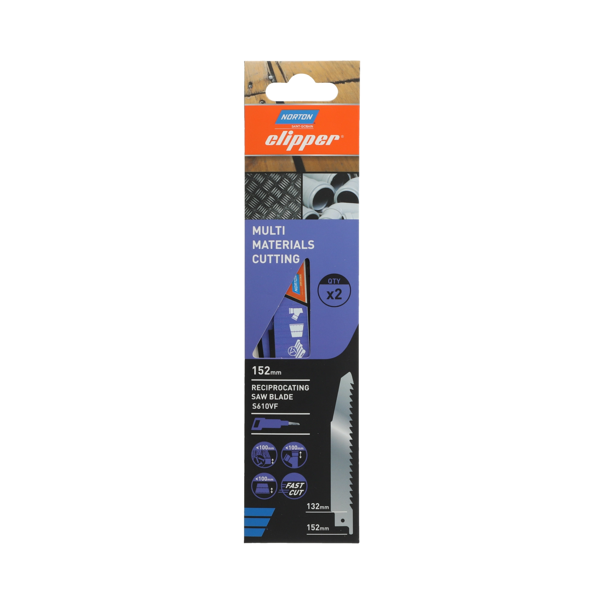 Zestaw brzeszczotów Norton Clipper 70184608365 2szt 152mm